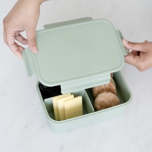 Lunch box en plastique recyclé vert 3 sprouts