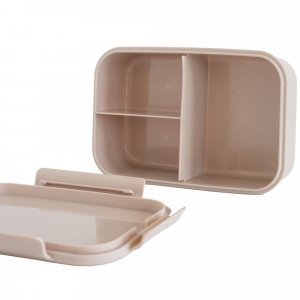 Lunch box en plastique recyclé sable 3 sprouts