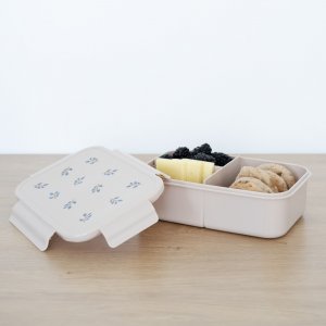 Lunch box en plastique recyclé taupe myrtille 3 sprouts