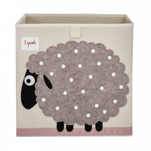 Cube de rangement mouton 33 x 33 cm 3 sprouts