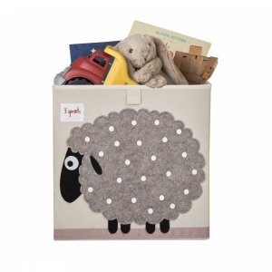 Cube de rangement mouton 33 x 33 cm 3 sprouts