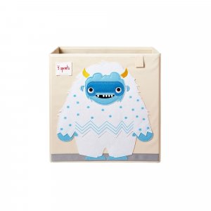 Cube de rangement yéti 33 x 33 cm 3 sprouts