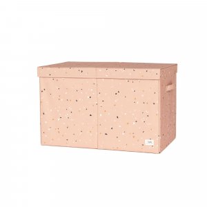 Coffre à jouets terrazzo argile 3 sprouts