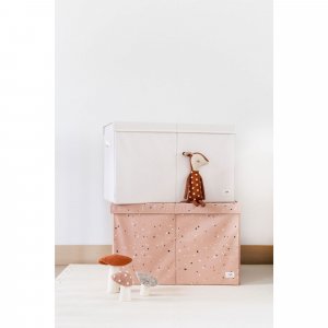 Coffre à jouets terrazzo argile 3 sprouts