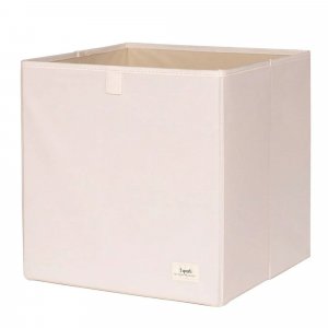 Cube de rangement uni crème 33 x 33 cm 3 sprouts