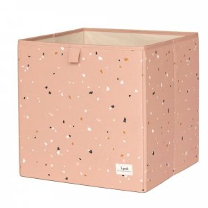 Cube de rangement terrazzo argile 33 x 33 cm 3 sprouts