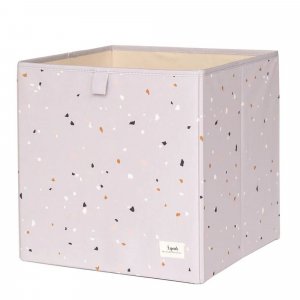 Cube de rangement terrazzo gris clair 33 x 33 cm 3 sprouts