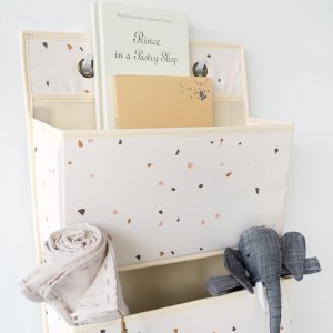 Bibliothèque murale enfant terrazzo crème 3 sprouts