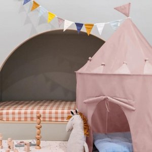 Tente en tissu enfant rose 3 sprouts