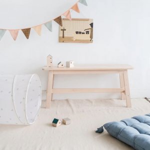 Tunnel de jeu en tissu recyclé myrtilles ivoire 3 sprouts