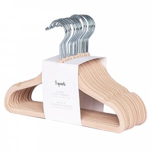 Lot de 15 cintres enfant velours noisette 3 sprouts