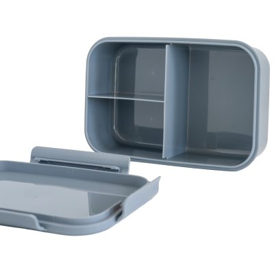 Lunch box en plastique recyclé bleu