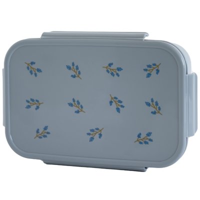 Lunch box en plastique recyclé bleu myrtilles