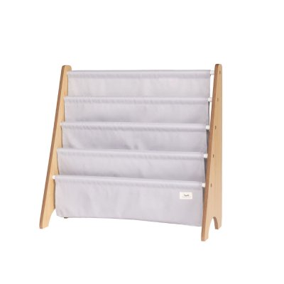 Bibliothèque enfant uni gris clair