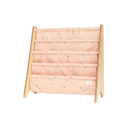 Bibliothèque enfant terrazzo argile