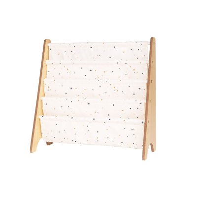 Bibliothèque enfant terrazzo crème