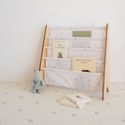 Bibliothèque enfant myrtilles gris