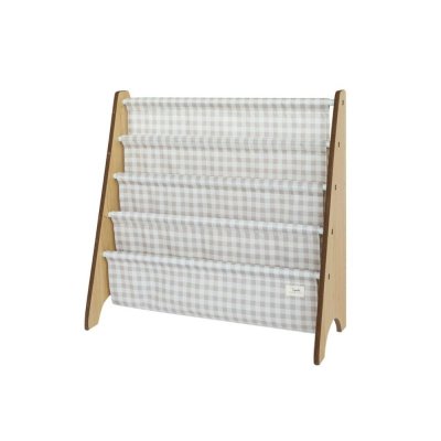 Bibliothèque enfant vichy beige