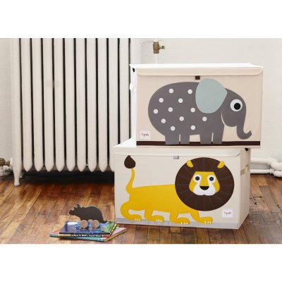 Coffre à jouets lion