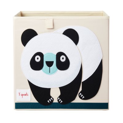 Cube de rangement panda 33 x 33 cm