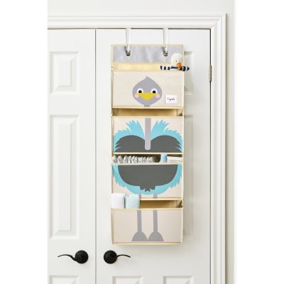 Bibliothèque murale enfant autruche