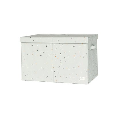 Coffre à jouets terrazzo vert