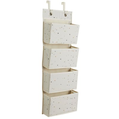 Bibliothèque murale enfant terrazzo crème