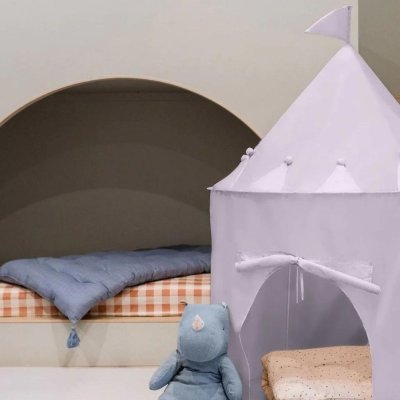 Tente en tissu enfant mauve