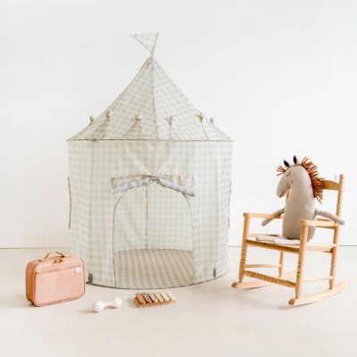 Tente en tissu enfant vichi beige
