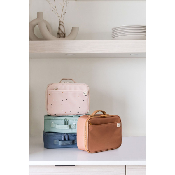 Lunch bag isotherme en tissu recyclé rouille 3 sprouts