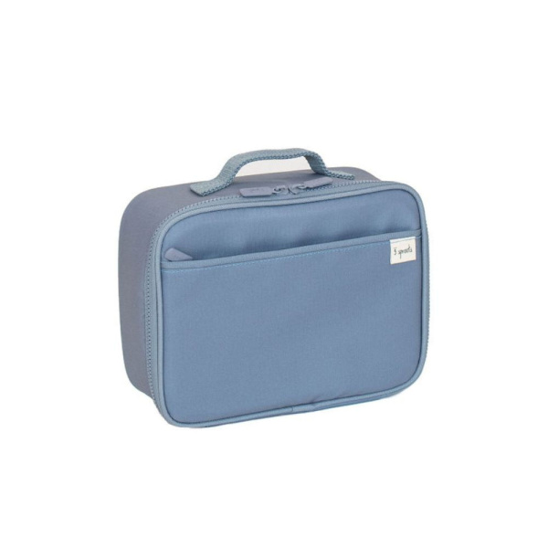 Lunch bag isotherme en tissu recyclé bleu 3 sprouts