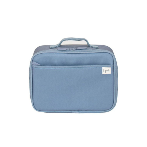 Lunch bag isotherme en tissu recyclé bleu 3 sprouts