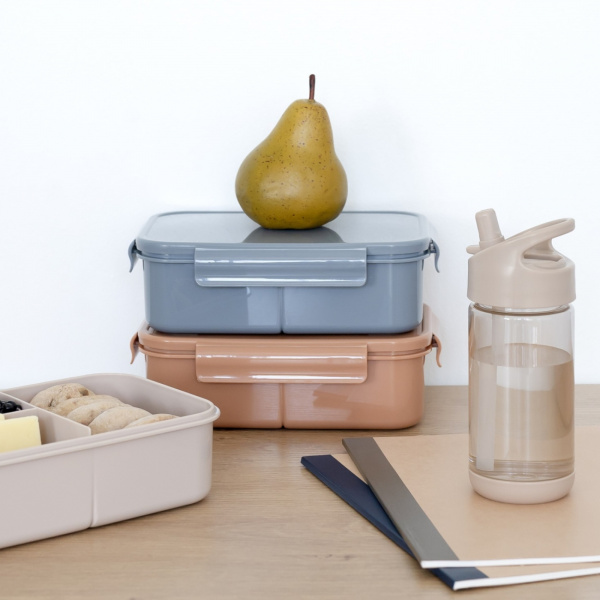 Lunch box en plastique recyclé bleu 3 sprouts
