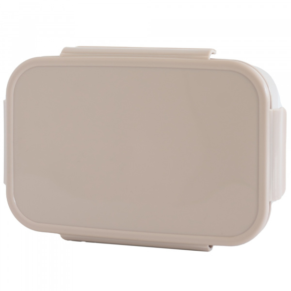 Lunch box en plastique recyclé taupe 3 sprouts