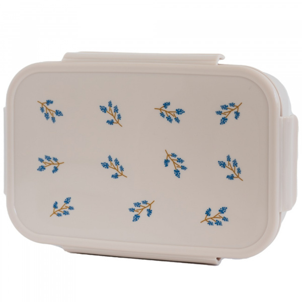 Lunch box en plastique recyclé taupe myrtille 3 sprouts