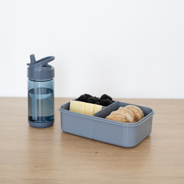 Gourde en plastique recyclé bleu 3 sprouts