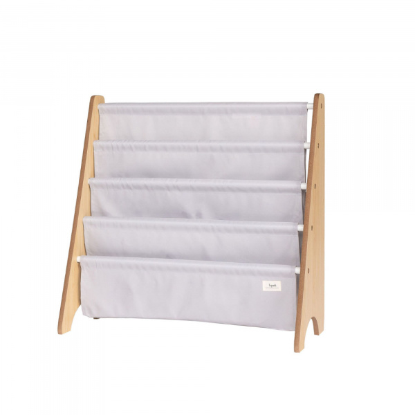 Bibliothèque enfant uni gris clair 3 sprouts