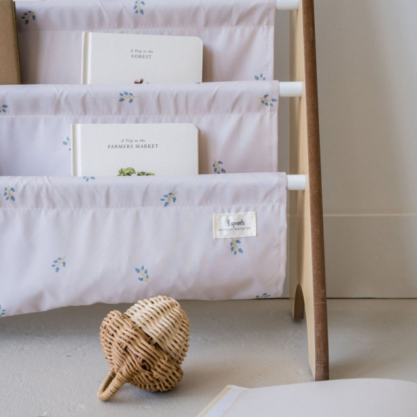 Bibliothèque enfant myrtilles taupe 3 sprouts