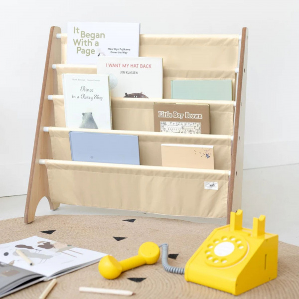 Bibliothèque enfant uni beige 3 sprouts