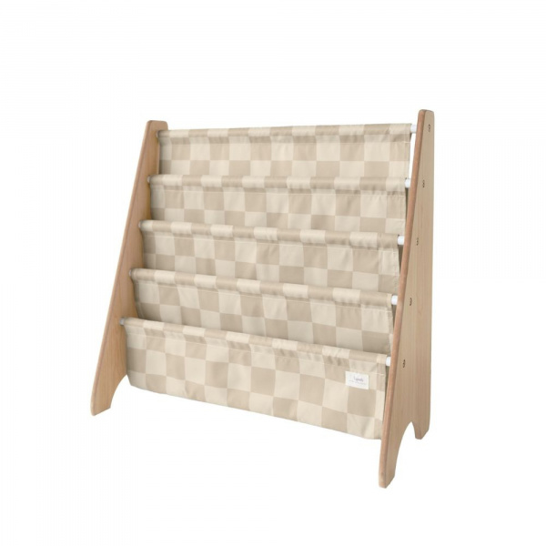 Bibliothèque enfant damier beige 3 sprouts