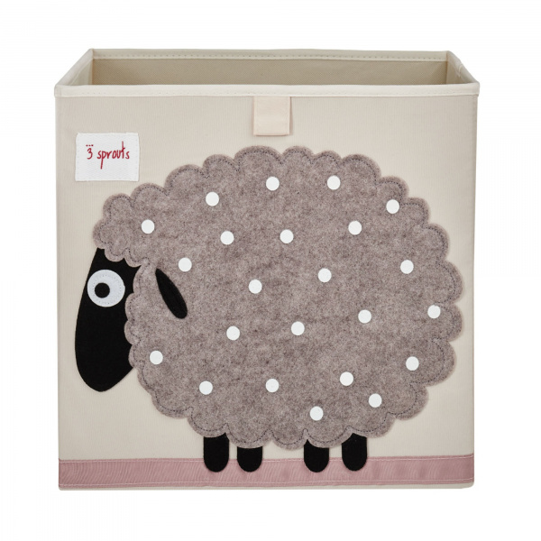 Cube de rangement mouton 33 x 33 cm 3 sprouts