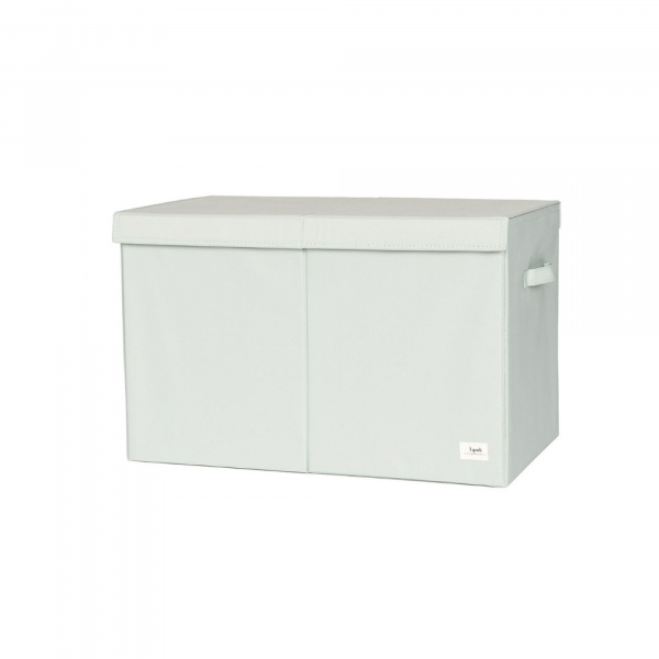 Coffre à jouets uni vert 3 sprouts