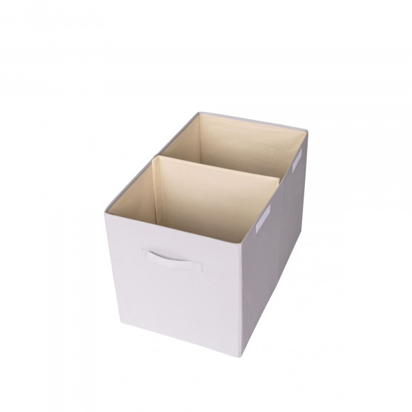 Coffre à jouets uni gris clair 3 sprouts