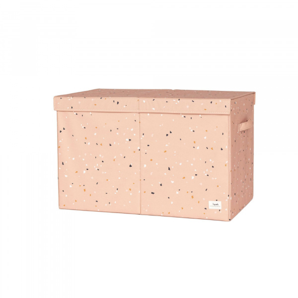Coffre à jouets terrazzo argile 3 sprouts