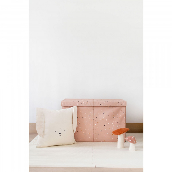 Coffre à jouets terrazzo argile 3 sprouts