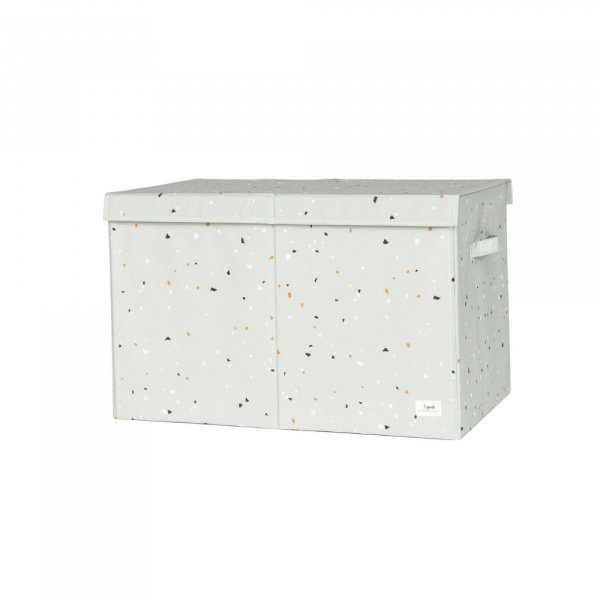 Coffre à jouets terrazzo vert 3 sprouts