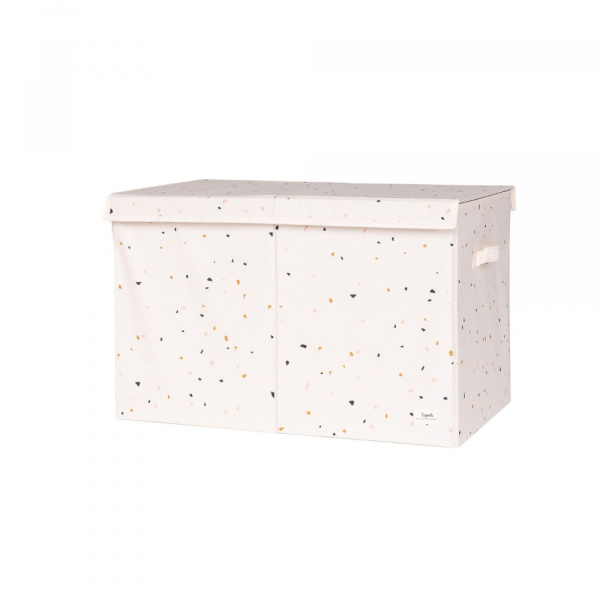 Coffre à jouets terrazzo crème 3 sprouts