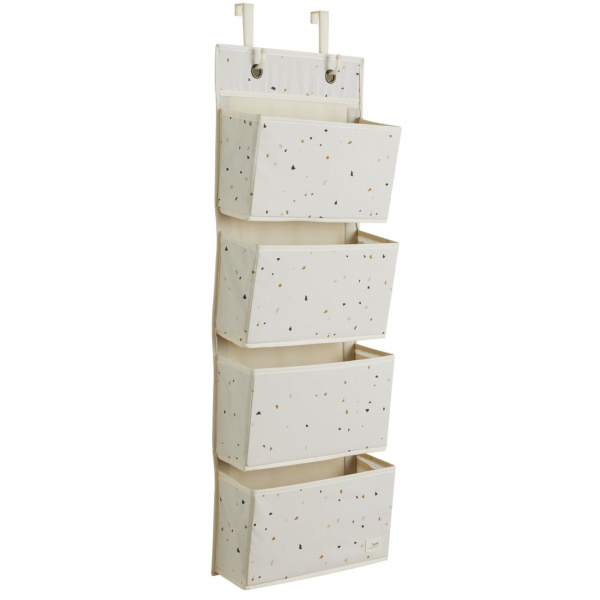 Bibliothèque murale enfant terrazzo crème 3 sprouts