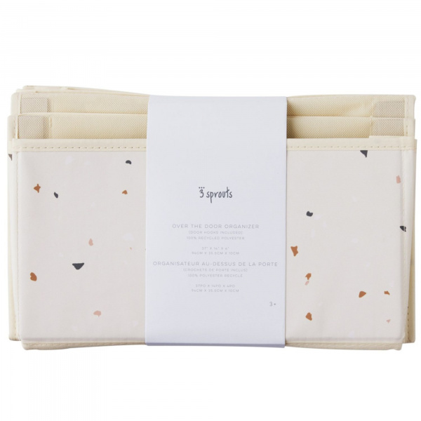 Bibliothèque murale enfant terrazzo crème 3 sprouts