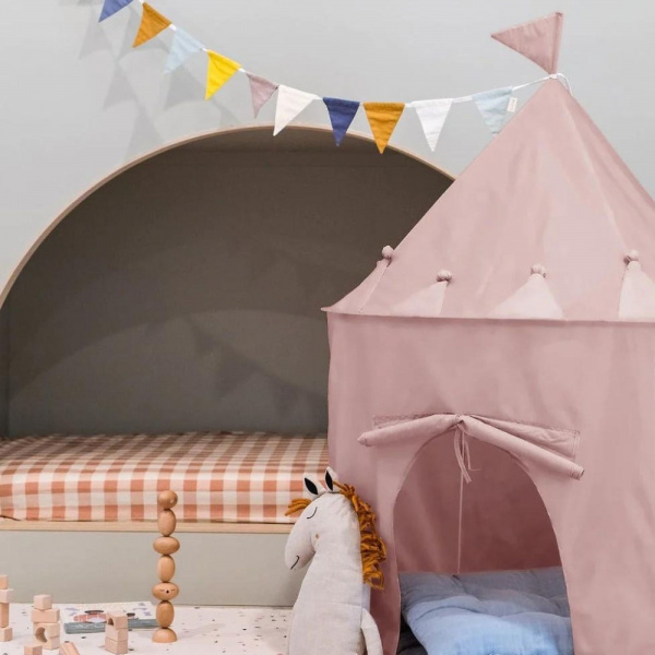 Tente en tissu enfant rose 3 sprouts